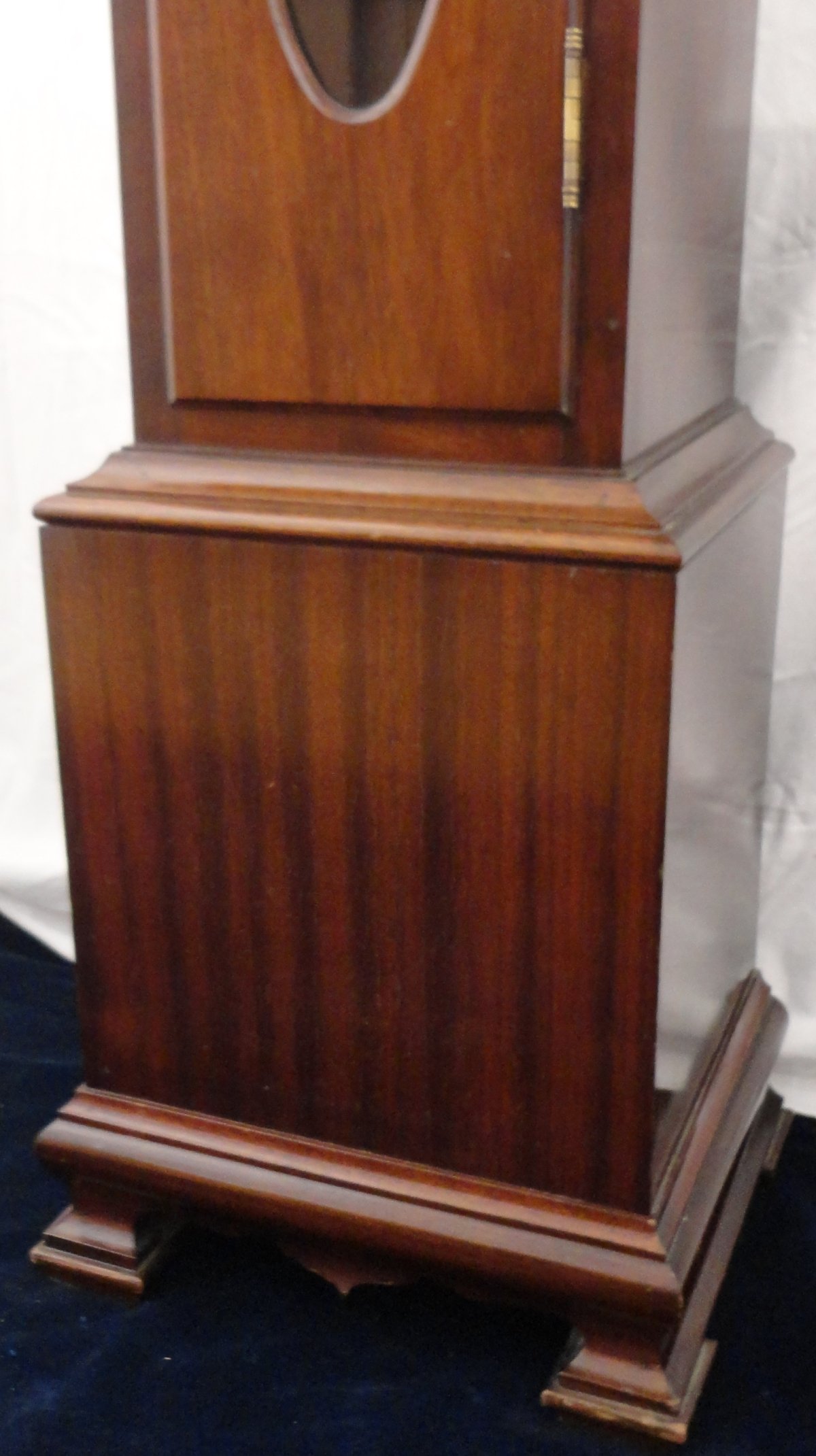 Nice quality mahogany Westminster quarter chime grandaughter clock Ian Burton Antique Clocks